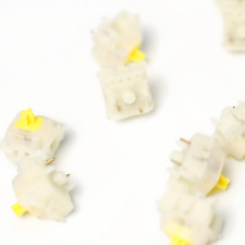 Hand Lubed & Filmed Gateron Milky Yellow Pro Linear Mechanical Keyboard Switches picture