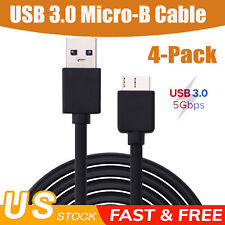 4X USB 3.0 Male To Micro B Male Cable Data Cord For External Hard Drive Disk HDD picture