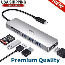 New USB C Hub HDMI 6 in 1 Portable Dongle 3 USB 3.0 Ports SD/Micro SD Card picture