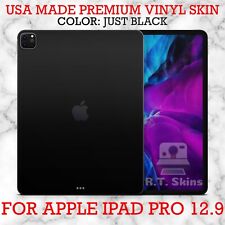 RT.SKINS - Just Black - Full Body Vinyl Skin for Apple iPad Pro 12.9 (2020) picture