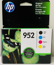 New Genuine HP 952 Black Color 4PK Ink Cartridges Box OfficeJet Pro 7720, 7730 picture
