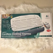 Logitech Cordless Desktop Express Keyboard Optical Mouse. New in Box picture