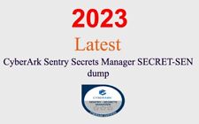 CyberArk Sentry Secrets Manager SECRET-SEN dump GUARANTEED (1 month update) picture