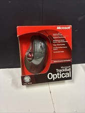 Microsoft TrackBall Optical Mouse Vintage 2002 USB PS/2 Red Ball D67-00001 Open picture