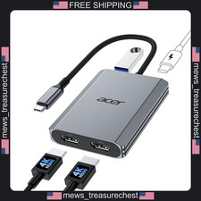 Acer USB C Hub Dual HDMI 4K@60Hz Data 100W Power Pass-Through picture