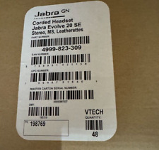4999-823-309 - Jabra Evolve 20SE MS Stereo Headset - Brand New Sealed picture