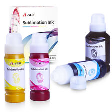 4PK A-SUB Sublimation Ink for EcoTank ET 2760 ET-2720 ET-2800 ET-2803 2400 F170 picture