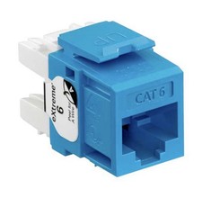 Leviton cat6 Jack -61110-BL6 Jack - Blue (25 Pack) picture