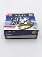Sony CD-R Audio Recordable 80 Min 10CRM80 10 Pack Slim Jewel Cases SEALED picture
