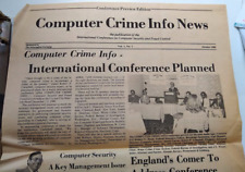 1980 Computer Crime Fraud Cybercrime Conference International Computer Security picture