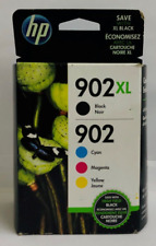 New Genuine HP 902XL 902 Black Color 4PK Ink Cartridges Box OfficeJet Pro 6954 picture
