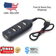 Black USB 2.0 Hi-Speed 4-Port Splitter Hub For PC Notebook High Speed Computer picture