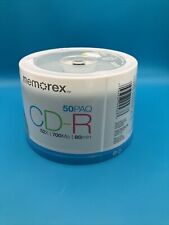 NEW Memorex CD-R 50 Pack 52X 700Mb 80 Min Discs Sealed Container picture
