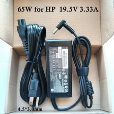 Genuine OEM 65W HP AC Adapter Charger blue tip 19.5V 3.33A Pavilion 710412-001 picture