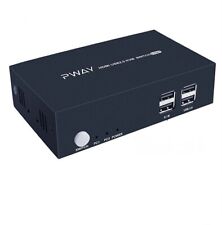PWAY HDMI USB2.0 KVM Switch - 2 port, 2 monitor picture