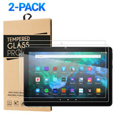 2-Pack Tempered Glass Screen Protector For Amazon Fire HD 10 / 8 Plus 2021 2020 picture