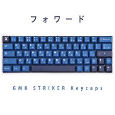PBT Striker Keycap Blue 129 Key Cherry Profile DYE-SUB Personalized For MX picture