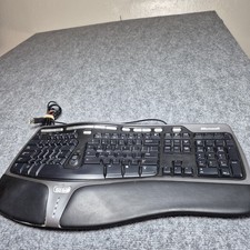 Microsoft Natural Ergonomic Keyboard 4000 v1.0 USB Wired Black Gray KU-0462 picture