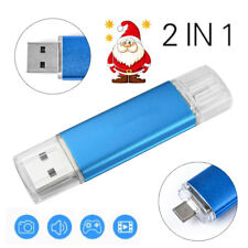 Blue 64G OTG USB 2.0 Flash Drive Micro-B Memory Stick Storage Blank Media  picture