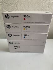 HP 990XC Page Wide CYMK Ink Cartridges For P77750 P75050 EXP 2026 picture