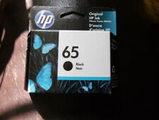 GENUINE SEALED HP 65 BLACK INK CARTRIDGE  (N9K02AN#140) (RETAIL PKG)   Late 2023 picture
