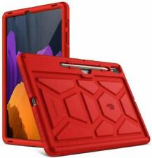 For Galaxy Tab S7 Plus Tab S8 Plus 2022 Case | Poetic Silicone Tablet Cover Red picture