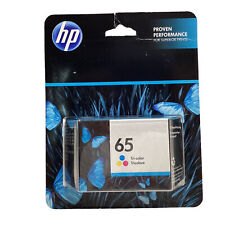 HP 65  Tri-color  Genuine EXP February 2023 Or Better Ink Cartridge  NEW  SEALED picture