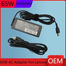 Genuin OEM 65W 20V 3.25A For Lenovo ThinkPad AC Charger Adapter SQUARE SLIM TIP picture