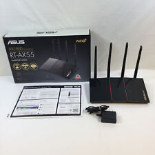 ASUS RT-AX55 Black High Speed AX1800 Dual Band Smart WiFi 6 Gigabit Router Used picture