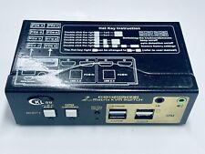 🆕 CKL 2x2 Matrix DisplayPort KVM Switch Dual Monitor USB 3.0 4K 60Hz No cords picture