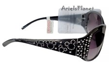 Disney Parks Mickey Mouse Icon Ear Rhinestones Adult Sunglasses - Black picture