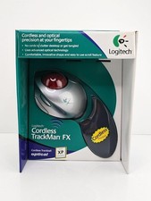 Logitech Cordless TrackMan FX Wireless Optical Trackball Silver NEW NIB picture