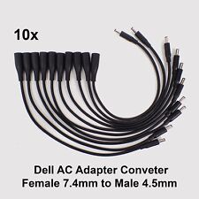 10x Power Charger Converter Adapter Cable 7.4mm To 4.5mm For dell Small Tips picture