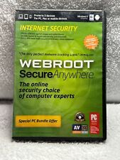 Secure Anywhere Internet Security Webroot Software Disc And Case Used Condition picture