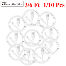 Lot 3/6 Ft USB  Charger Cable Charging Cord For Apple iPhone 13 12 11 XR 8 7 6 X picture