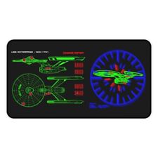 TWOK Enterprise Damage and Defiant Targeting LCARS Desk Pad picture