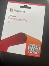 Microsoft Office Professional Plus 2021 Retail 1 PC Product Card Sealed picture