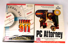 2 Vtg PC Software Packages - Legal 911 (disc) & PC Attorney (Rom) EUC Win 95 3.1 picture