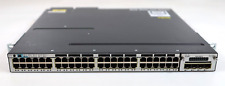 Cisco Catalyst 3750X WS-C3750X-48PF-L V05 48x Port POE+ Switch w/ 2x PSU picture